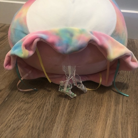 squishmallows Janet The Octopus Squid Rainbow Tie Dye 12” No Tags EUC - Picture 3 of 5